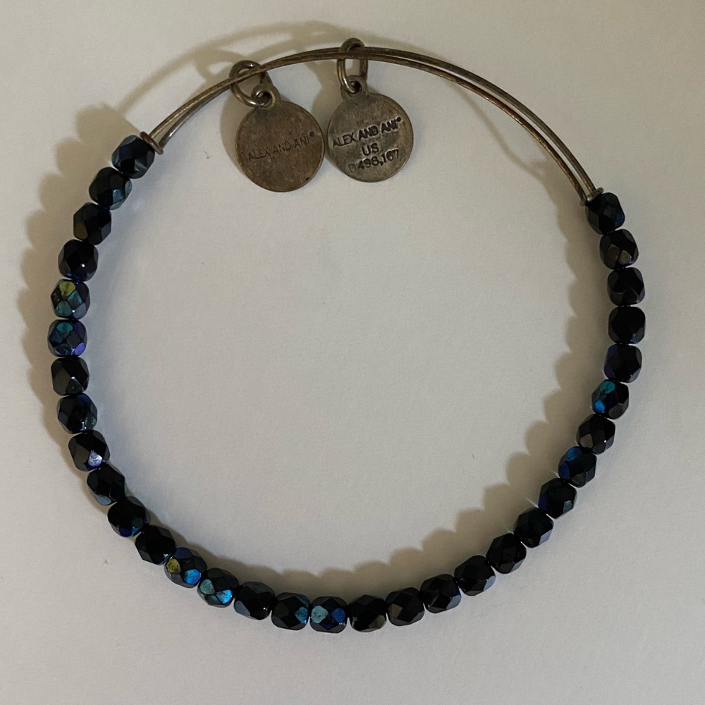Alex & Ani Dark Iridescent Bead Bracelet
